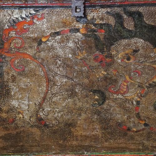 fig 1. Antique Tibetan dragon chest