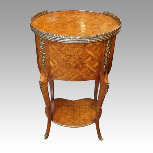 fig 2. Pair of Antique oval side tables