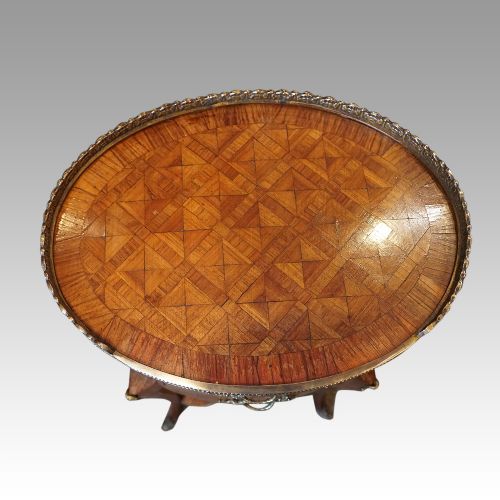 fig 7. Pair of Antique oval side tables