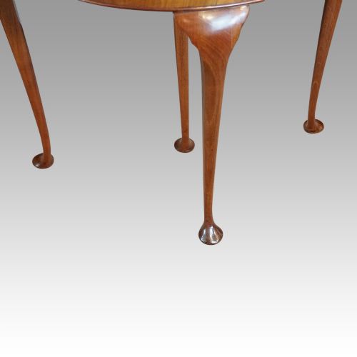 fig 4. George V walnut demi lune card table