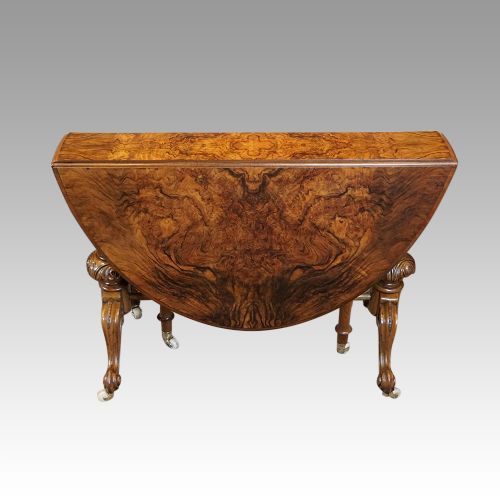 fig 1. Victorian walnut Sutherland coffee table