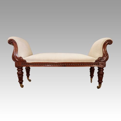 William IV Mahogany Window Seat