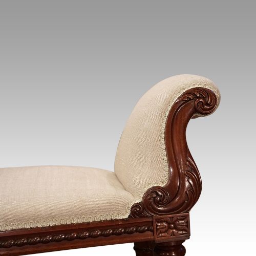 fig 1. William IV mahogany window seat