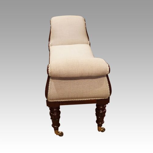 fig 2. William IV mahogany window seat