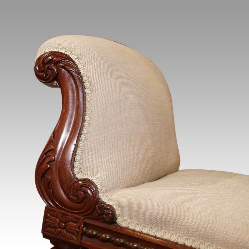fig 5. William IV mahogany window seat