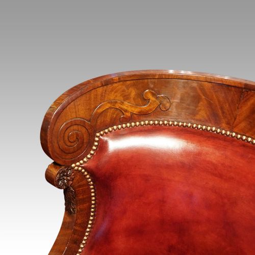 fig 6. 19thc. mahogany library desk chair