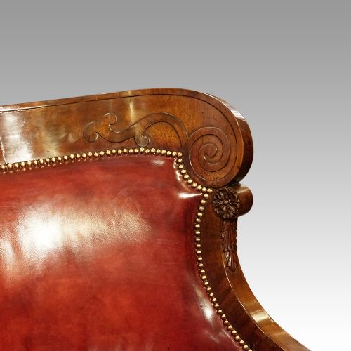 fig 7. 19thc. mahogany library desk chair