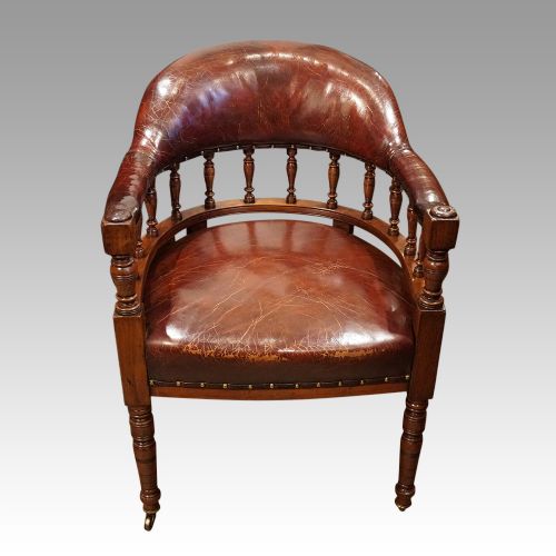 Victorian Leather Desk Chair