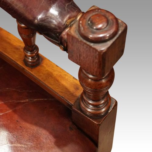 fig 1. Victorian leather desk chair