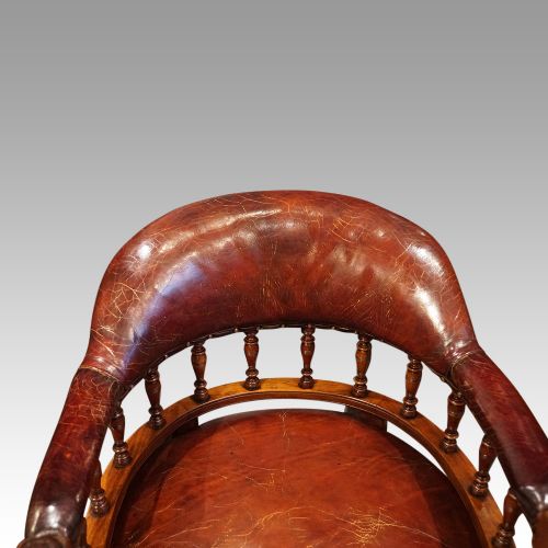fig 2. Victorian leather desk chair