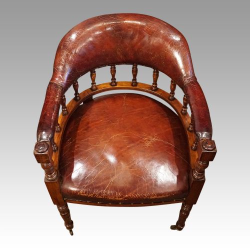 fig 5. Victorian leather desk chair