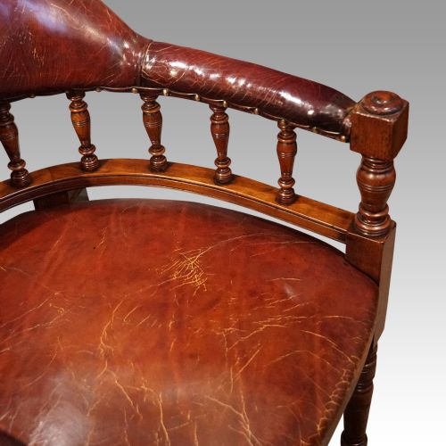 fig 7. Victorian leather desk chair
