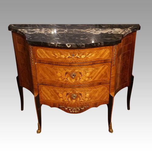Continental Small Marquetry Chest