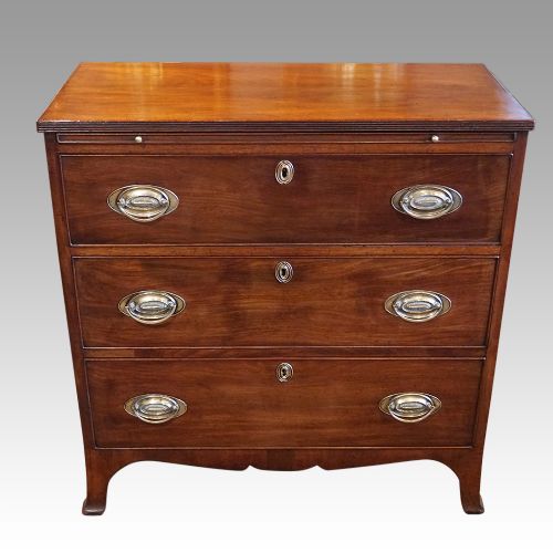 George III Mahogany Chest with Slide