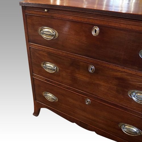 fig 1. George III mahogany chest with slide