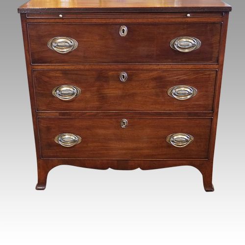 fig 2. George III mahogany chest with slide