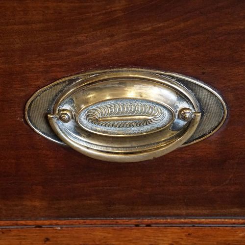 fig 3. George III mahogany chest with slide