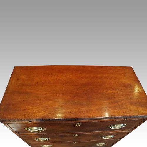 fig 6. George III mahogany chest with slide