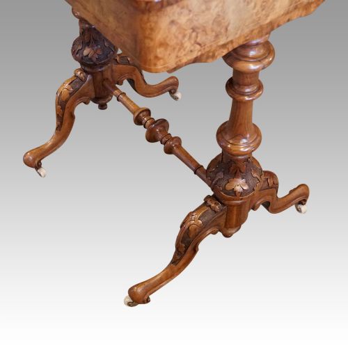 fig 1. Victorian walnut worktable