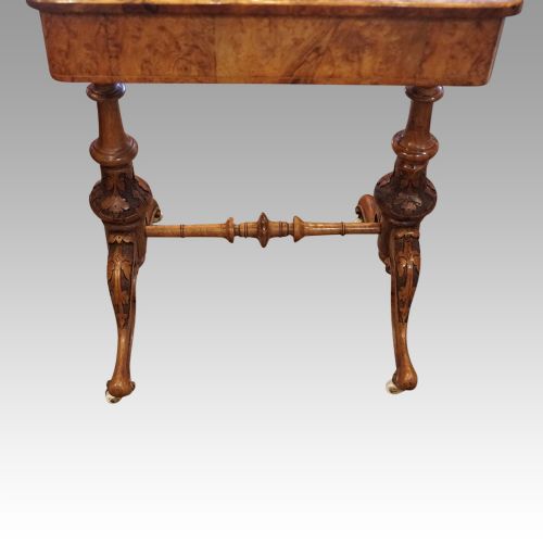 fig 6. Victorian walnut worktable