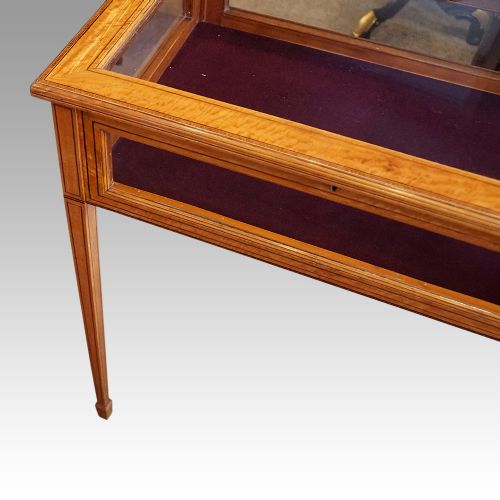 fig 1. Edwardian satinwood curio cabinet