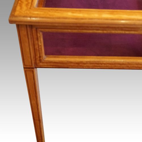 fig 2. Edwardian satinwood curio cabinet