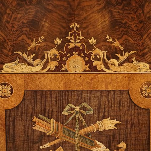 fig 2. Victorian inlaid walnut credenza