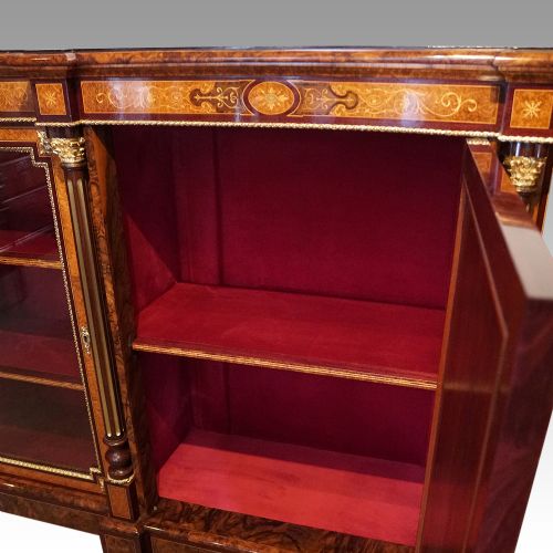 fig 3. Victorian inlaid walnut credenza