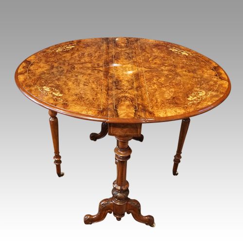 Victorian Inlaid Walnut Sutherland Table