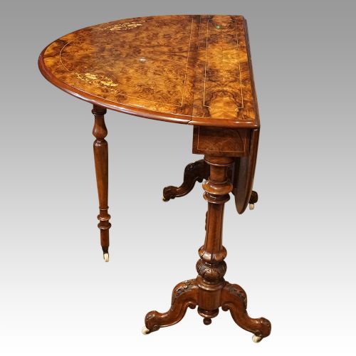 fig 4. Victorian inlaid walnut Sutherland table