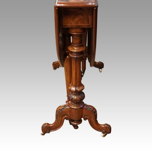fig 8. Victorian inlaid walnut Sutherland table
