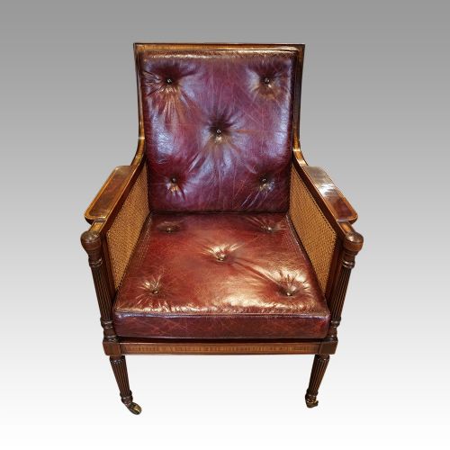 19thc. Mahogany Library Chair
