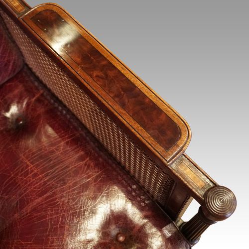 fig 2. 19thc. mahogany library chair