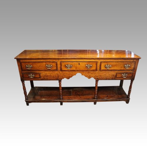 Antique Oak Pot Board Dresser Base