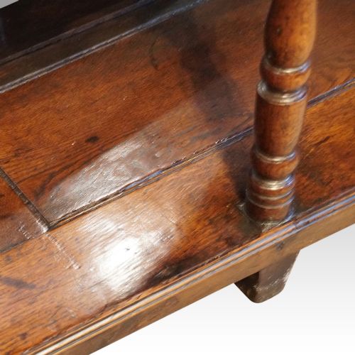 fig 1. Antique oak pot board dresser base