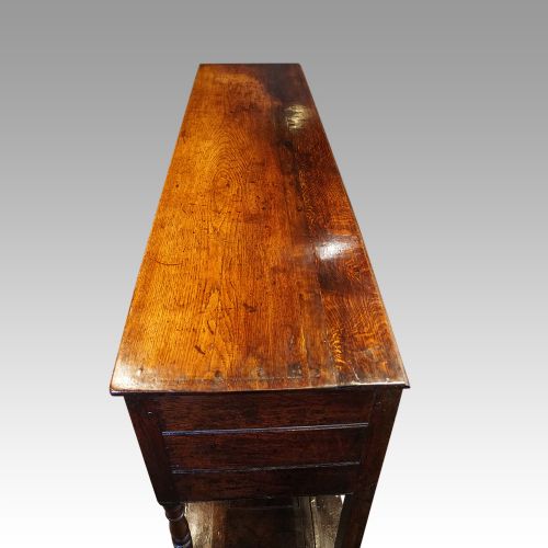 fig 5. Antique oak pot board dresser base