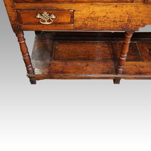 fig 6. Antique oak pot board dresser base