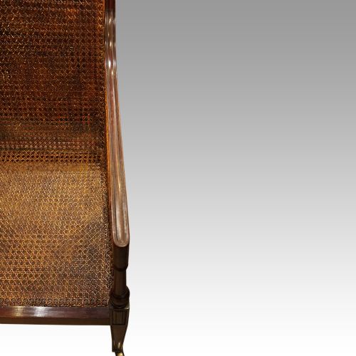 fig 2. Antique mahogany library chair