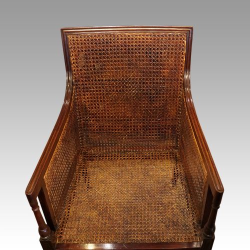 fig 3. Antique mahogany library chair
