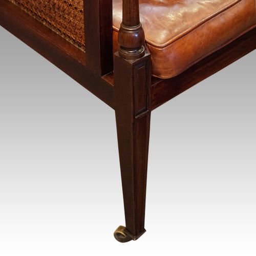 fig 4. Antique mahogany library chair