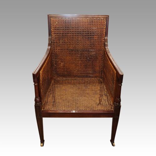 fig 5. Antique mahogany library chair