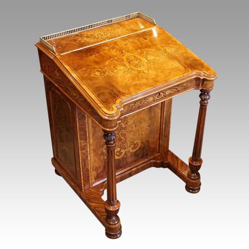 Victorian Walnut Davenport Desk