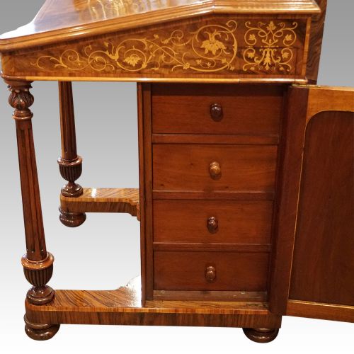 fig 2. Victorian walnut Davenport desk