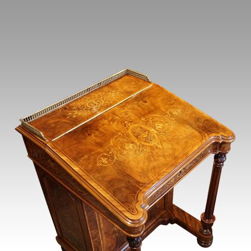 fig 3. Victorian walnut Davenport desk