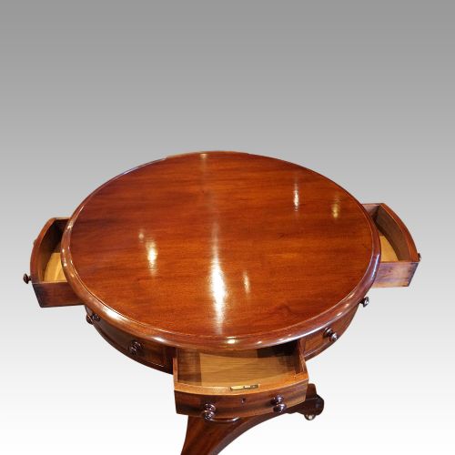 fig 2. 19thc. mahogany drum table