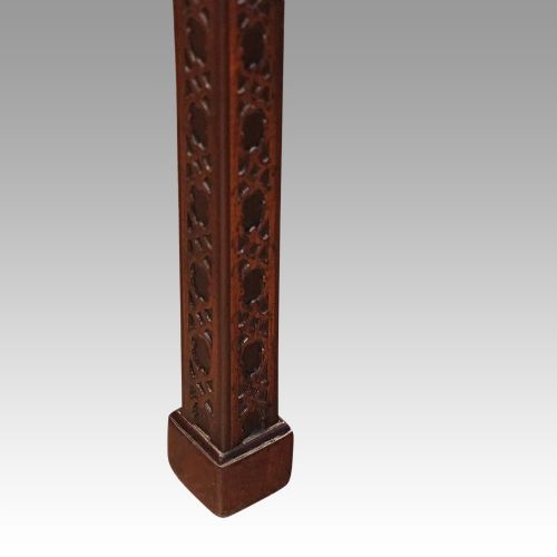 fig 5. Pair of Edwardian mahogany Chinese Chippendale stools