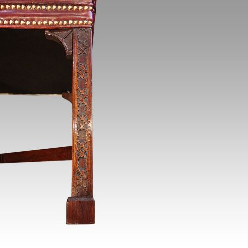 fig 6. Pair of Edwardian mahogany Chinese Chippendale stools