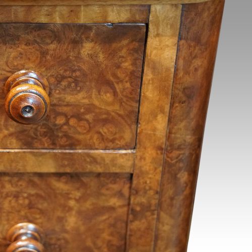 fig 1. Pair of Victorian walnut bedside chests