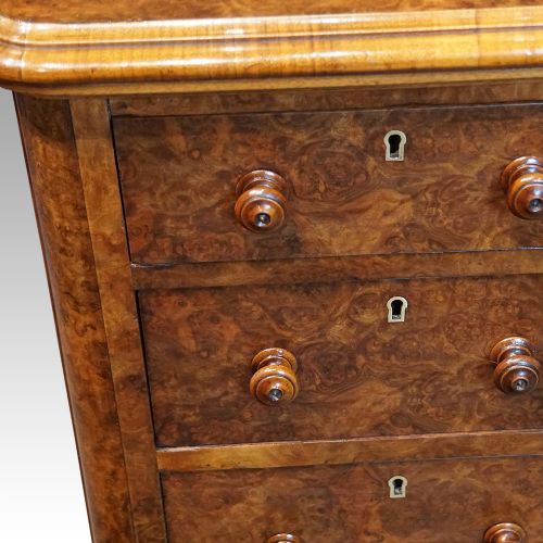 fig 3. Pair of Victorian walnut bedside chests