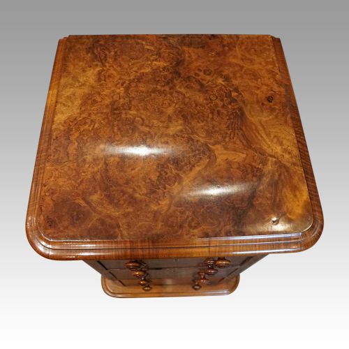 fig 7. Pair of Victorian walnut bedside chests